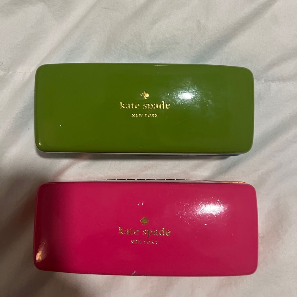 Kate Spade  Green and Pink glasses Cases